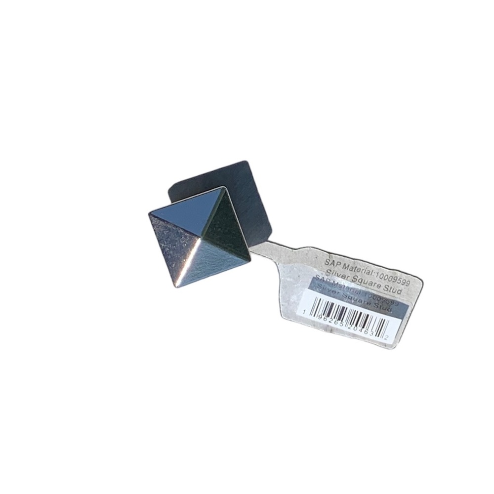 Crocs jibbitz charm - silver square stud